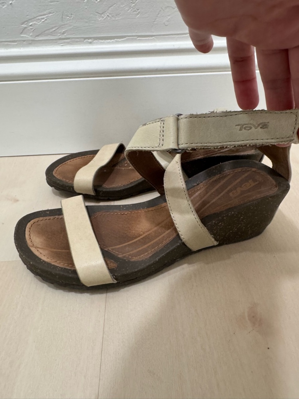 Teva Cabrillo Strap Wedge Sandal Women's 7 Brown Tan 1007732 Outdoor Athleisure - Picture 4 of 13